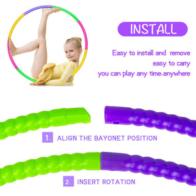 Hymaz hoops used for outdoor play and pet training