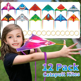 Hymaz dinosaur pattern kite with vivid colors for park adventures.