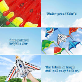 Hymaz unicorn pattern kite engaging imaginative play for kids.