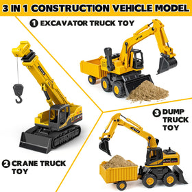 Hymaz realistic construction vehicles with detailed controls for interactive learning
