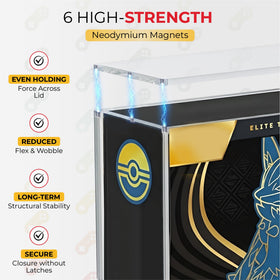 HYPE GAMER GEAR crystal-clear, stackable design saves display space beautifully.