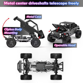 Hyper Go H12Y metal case and waterproof design for outdoor play.