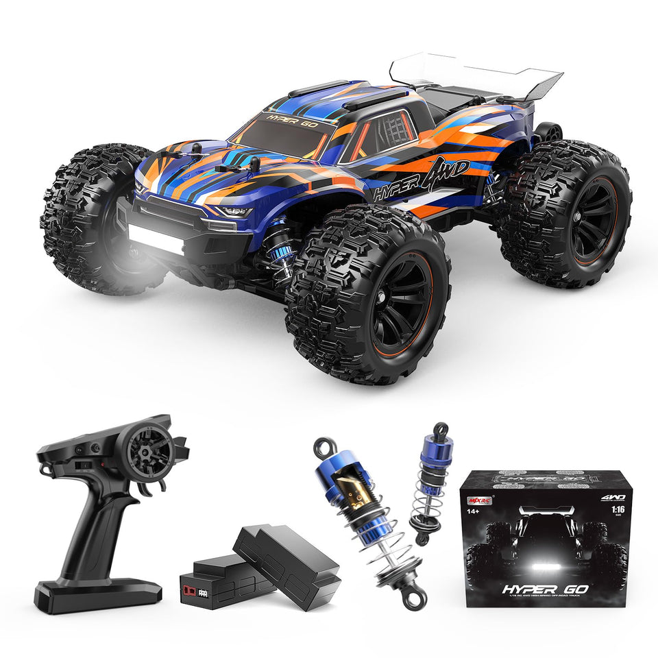 Hyper GO H16DR top view shows rugged 4WD ready for off-road fun
