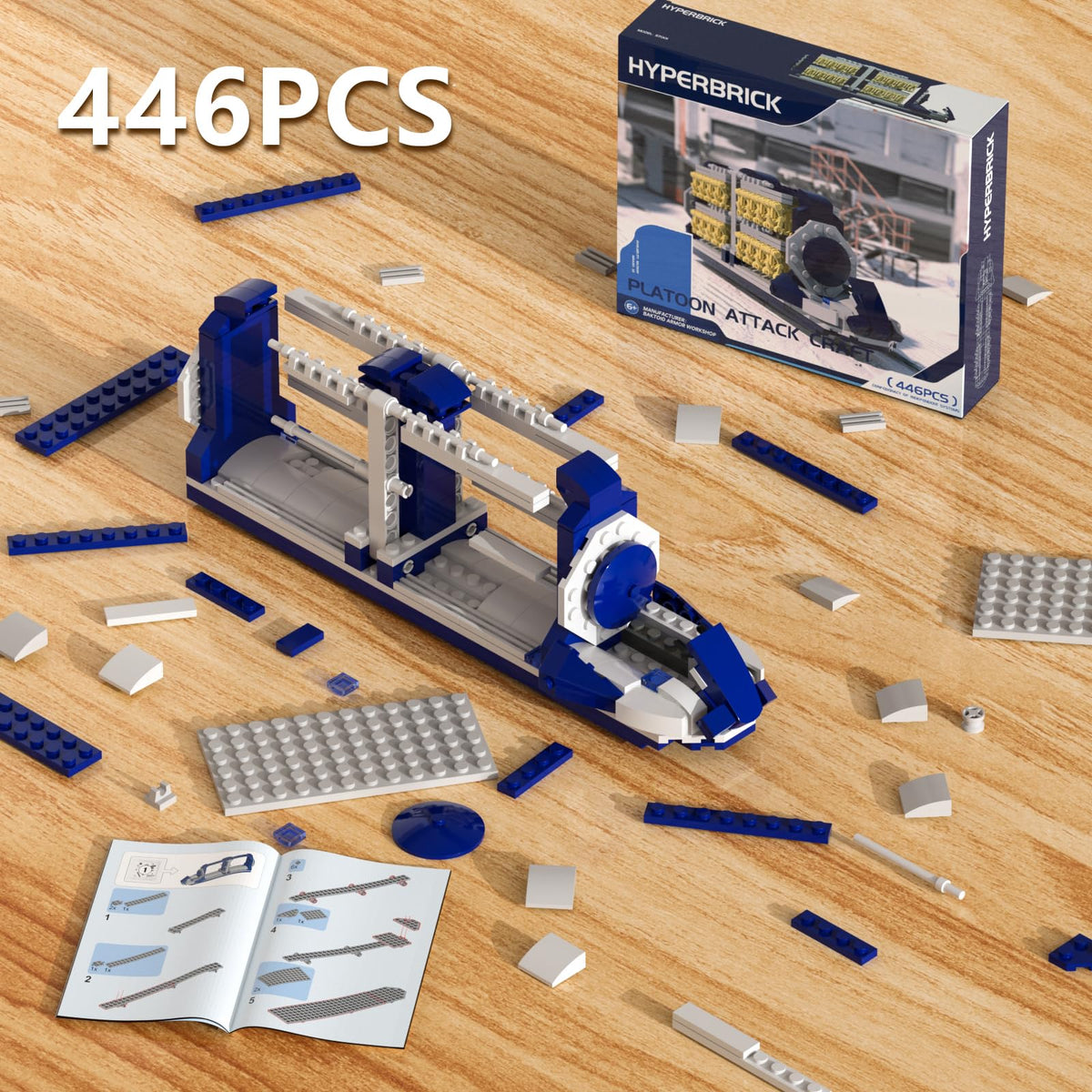 HyperBrick ABS plastic construction for durability and shine