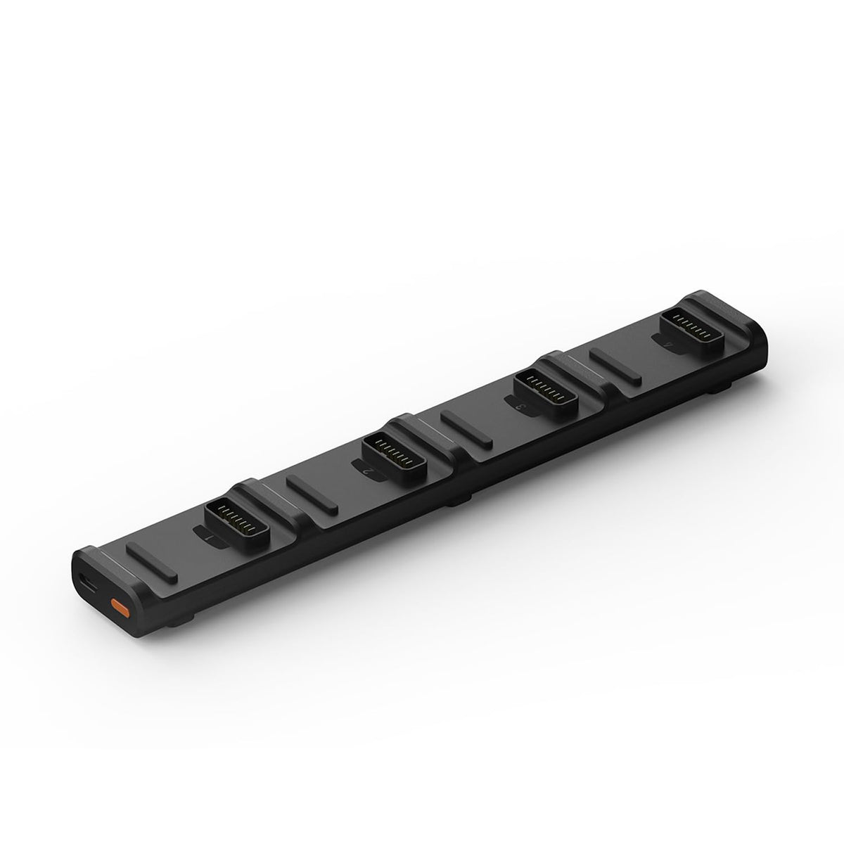 Hypershell 4-Port Charging Hub front view for X Series exoskeleton batteries, quick swaps.