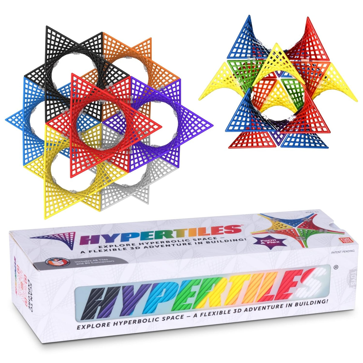 Hypertile HyperTiles tile-assembly closeup boosts spatial thinking.