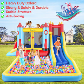 HYPOAI bounce house climbing wall for energetic play