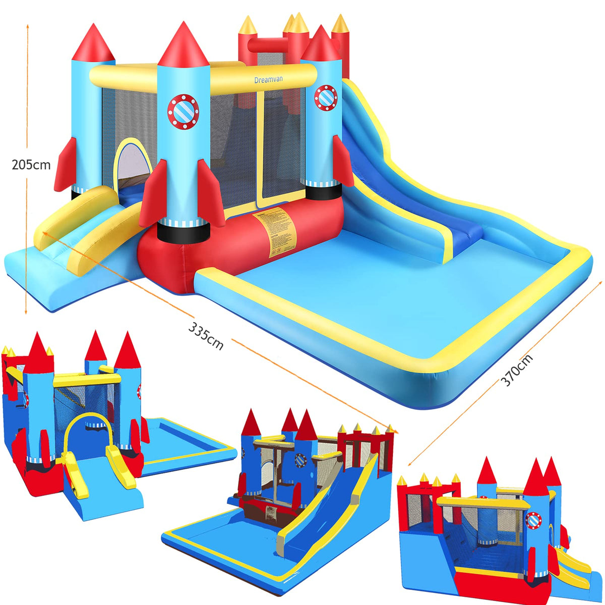 HYPOAI bounce house sturdy floor and construction for safe jumping