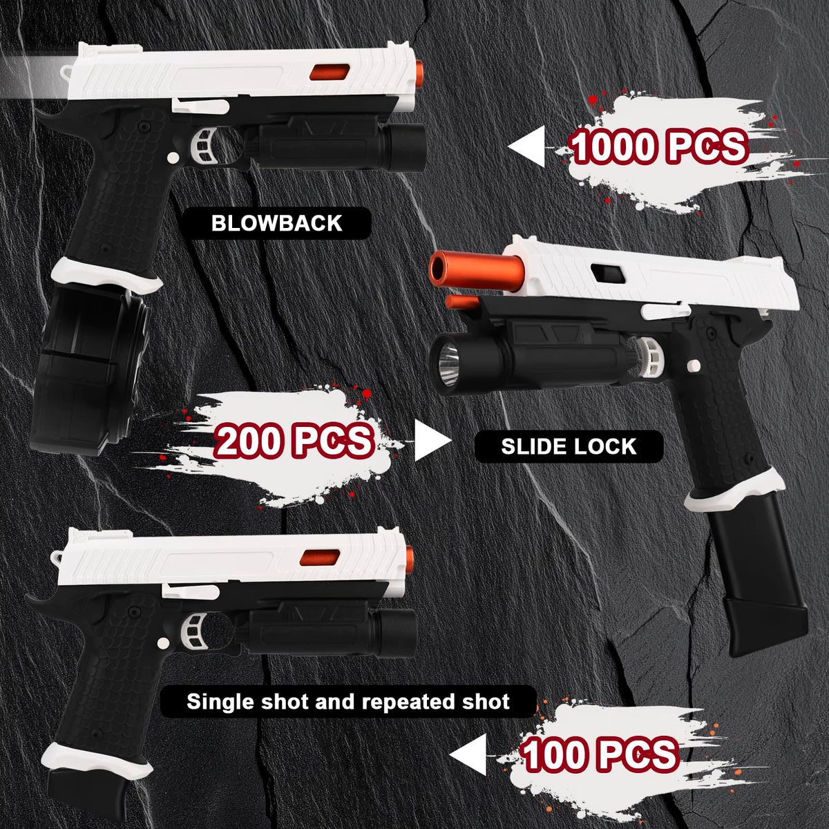 HYuracom Gel Blaster X5 rechargeable battery powers long sessions