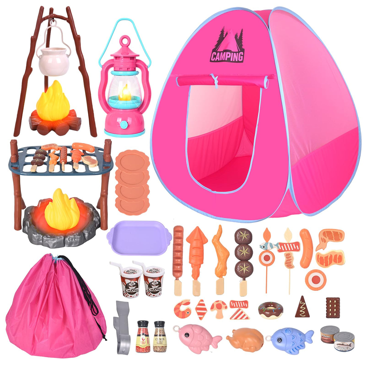 HYRENEE Kids Camping Play Tent for quick setup and cozy pretend camping.