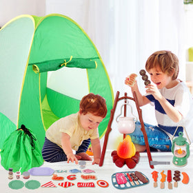 HYRENEE kids camping set campfire prop for imaginative camping scenes.