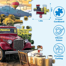 HYXCHQA retro convenience store puzzle: nostalgic color-pop scene for engaging group puzzles.