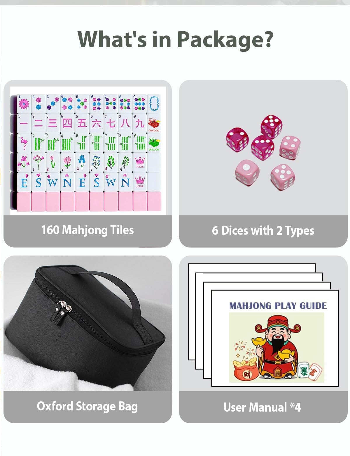 HYZYey large readable numbers help players read tiles quickly.