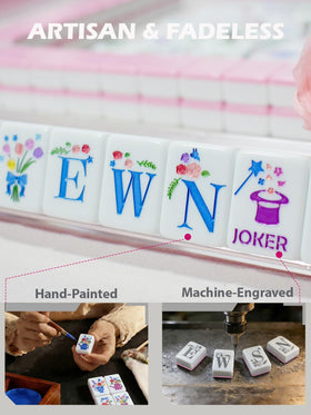 HYZYey tile engraving detail showing durable scratch-resistant acrylic.
