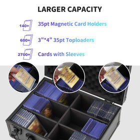 HZGXQN box with lock and spare keys offers secure card storage on the go.