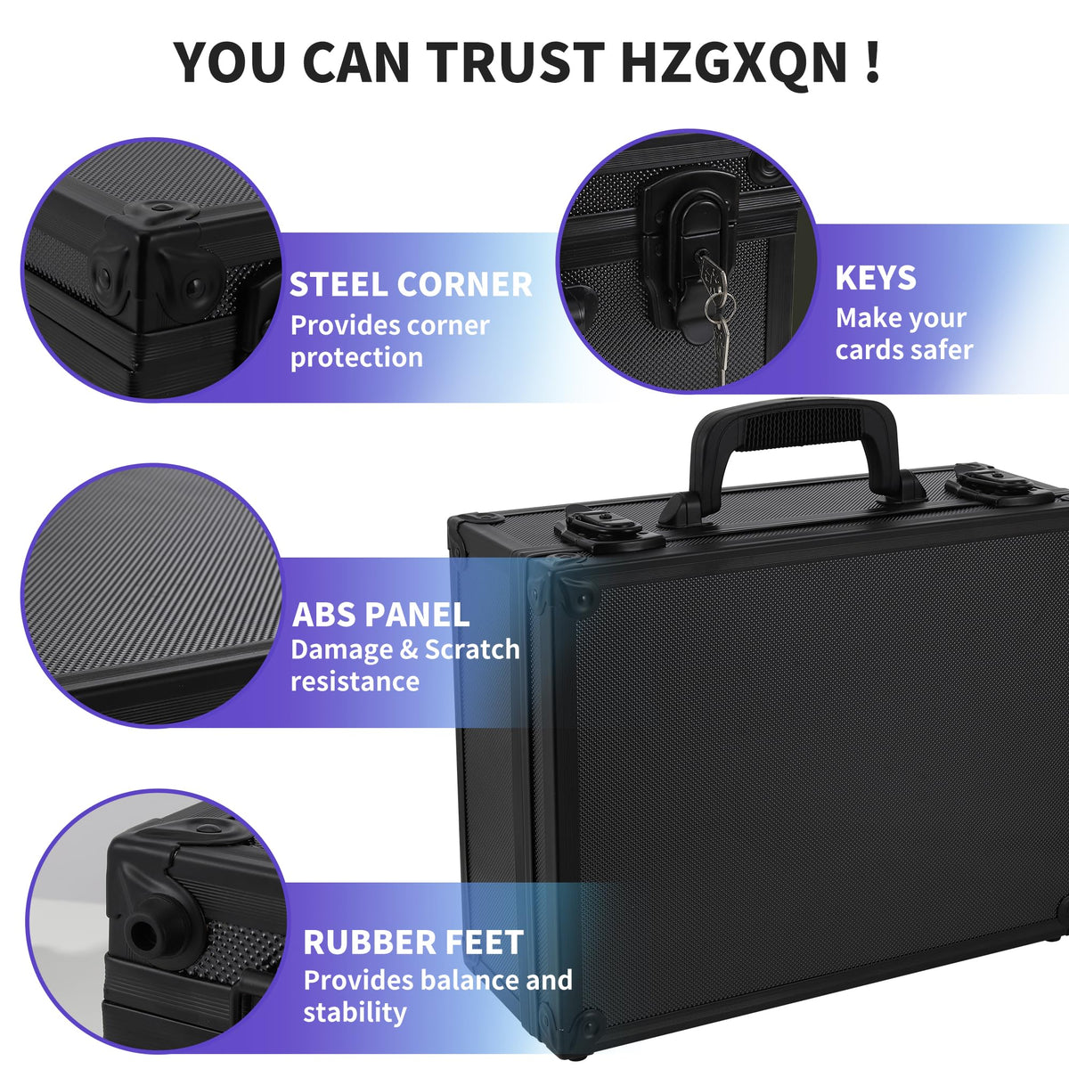 HZGXQN portable design makes it easy to move your collection to events.