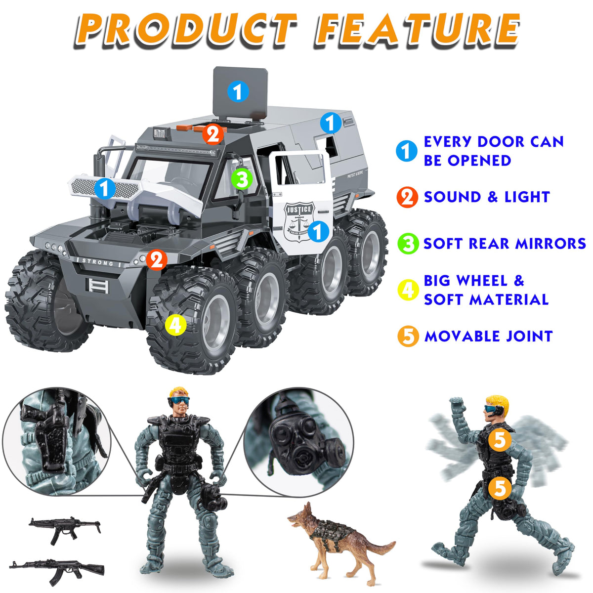 i diy Army action figures with movable joints for poseable storytelling