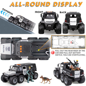 i diy Friction-powered police car moves with push-drive action