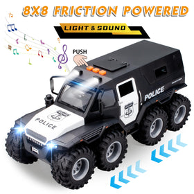 i diy Police Car Toy with openable doors and trunk for interactive storage