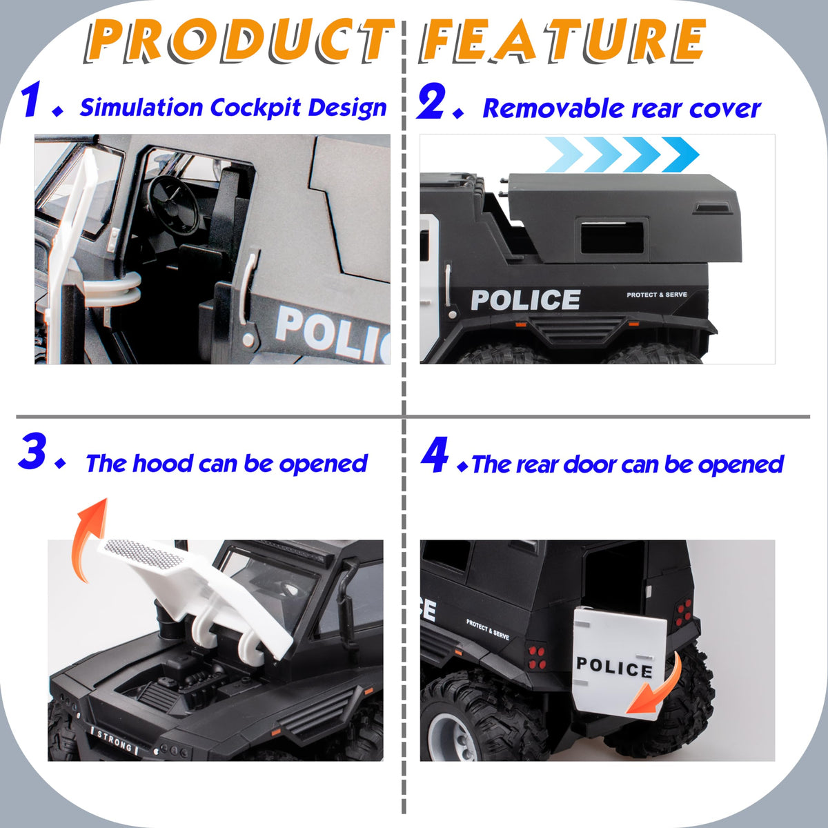 i diy Police dog figurine included for imaginative rescue scenes