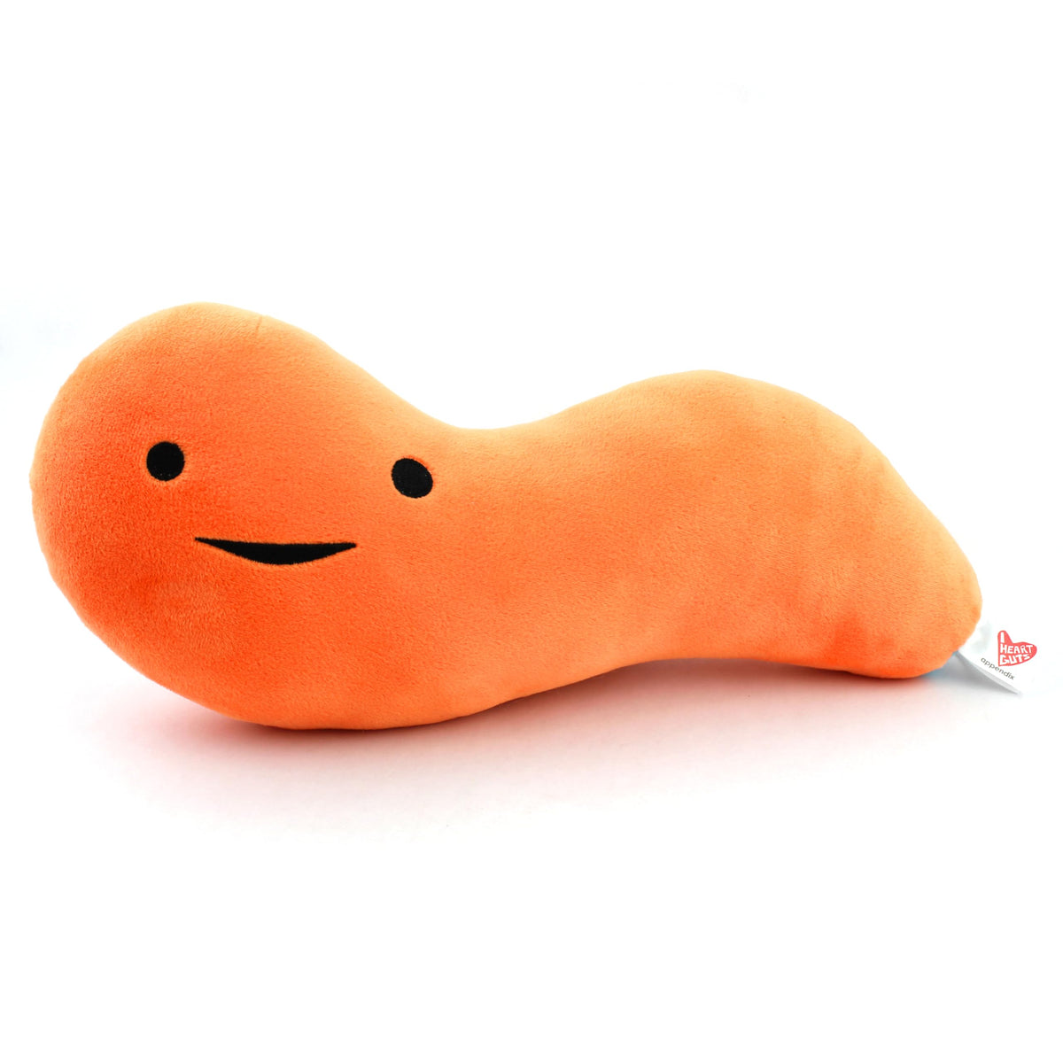 I Heart Guts Appendix Plush front view, a friendly recovery companion for post-surgery comfort.