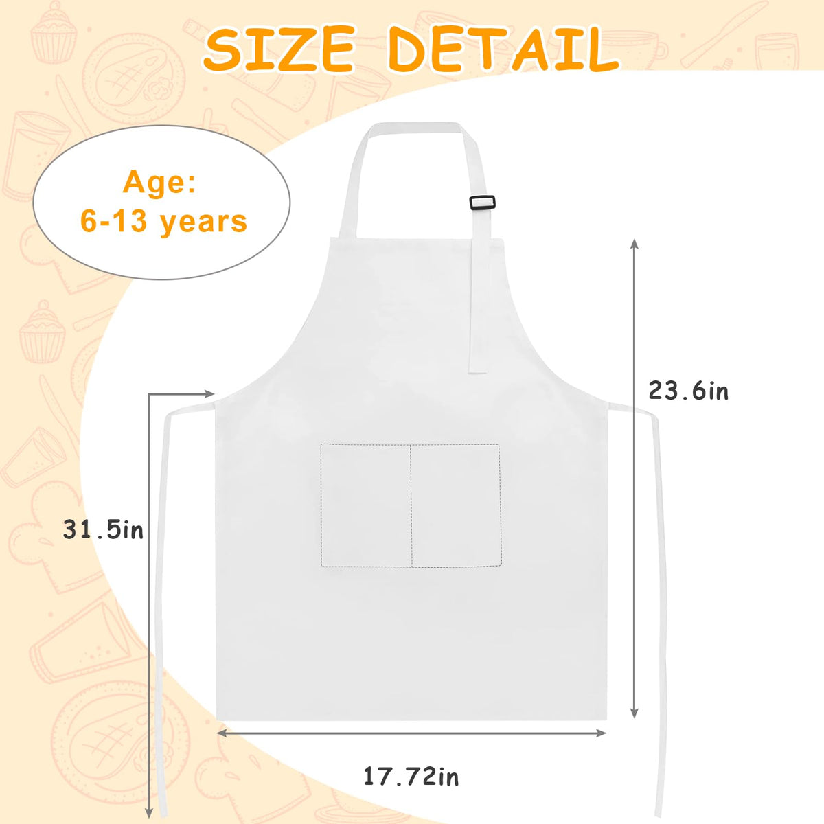IAGBIBUI adjustable-neck kid apron ideal for comfortable wear.