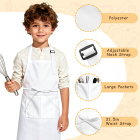 IAGBIBUI kids apron for cooking and baking in family kitchen.