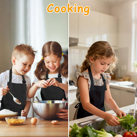 IAGBIBUI art and cooking apron for kids boosts mess control