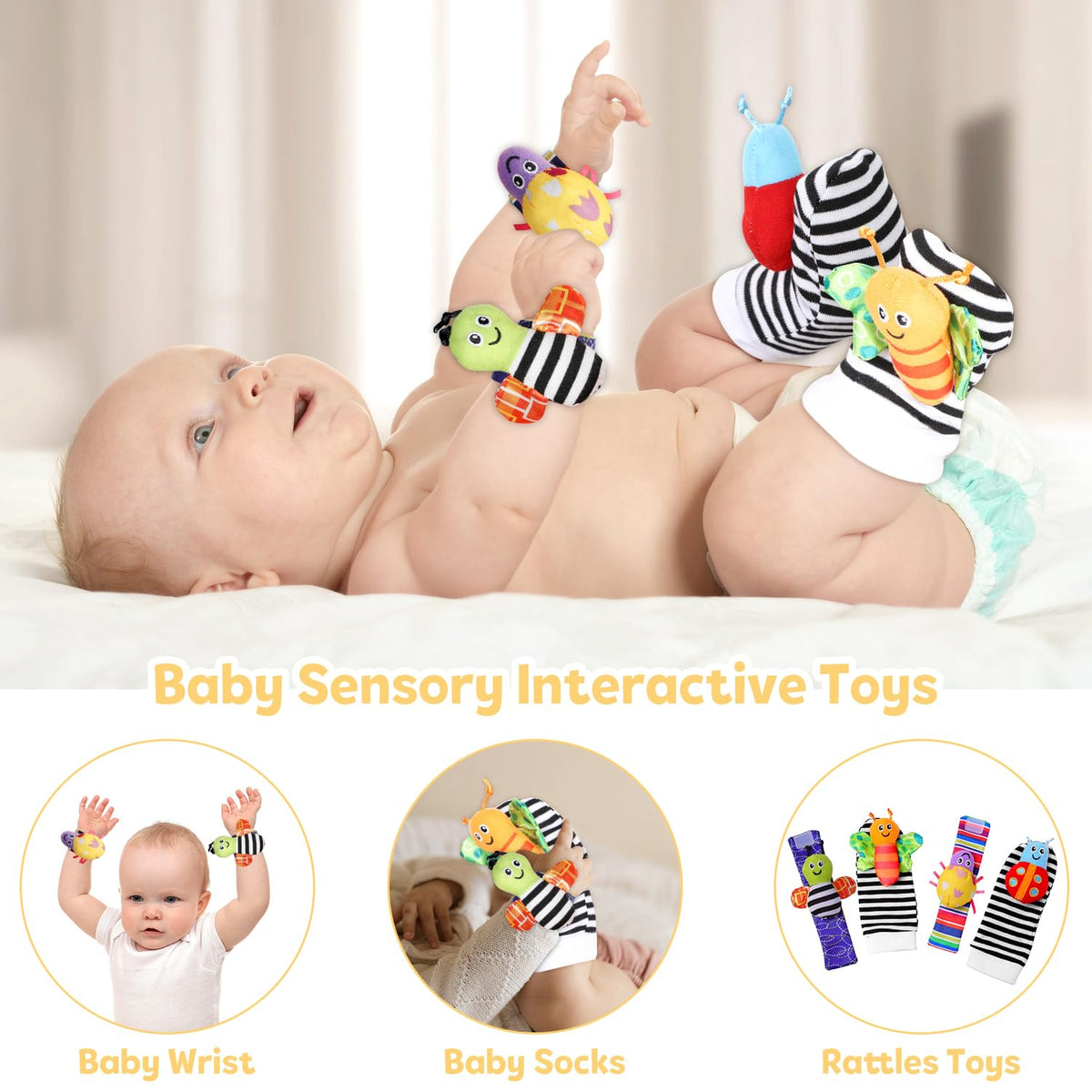 iAOVUEBY infant elephant rattle emphasizes tactile scooping and hearing cues for tiny hands.