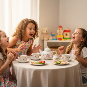 iAOVUEBY carrying case keeps the set organized and portable for outings