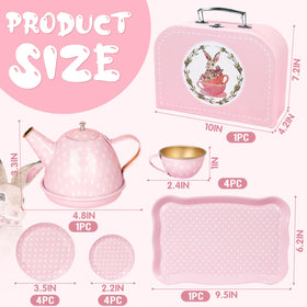 iAOVUEBY Tea Party Set serving tray invites shared pretend play