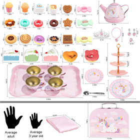 iAOVUEBY serving tray supports cooperative play and organized pretend tea service