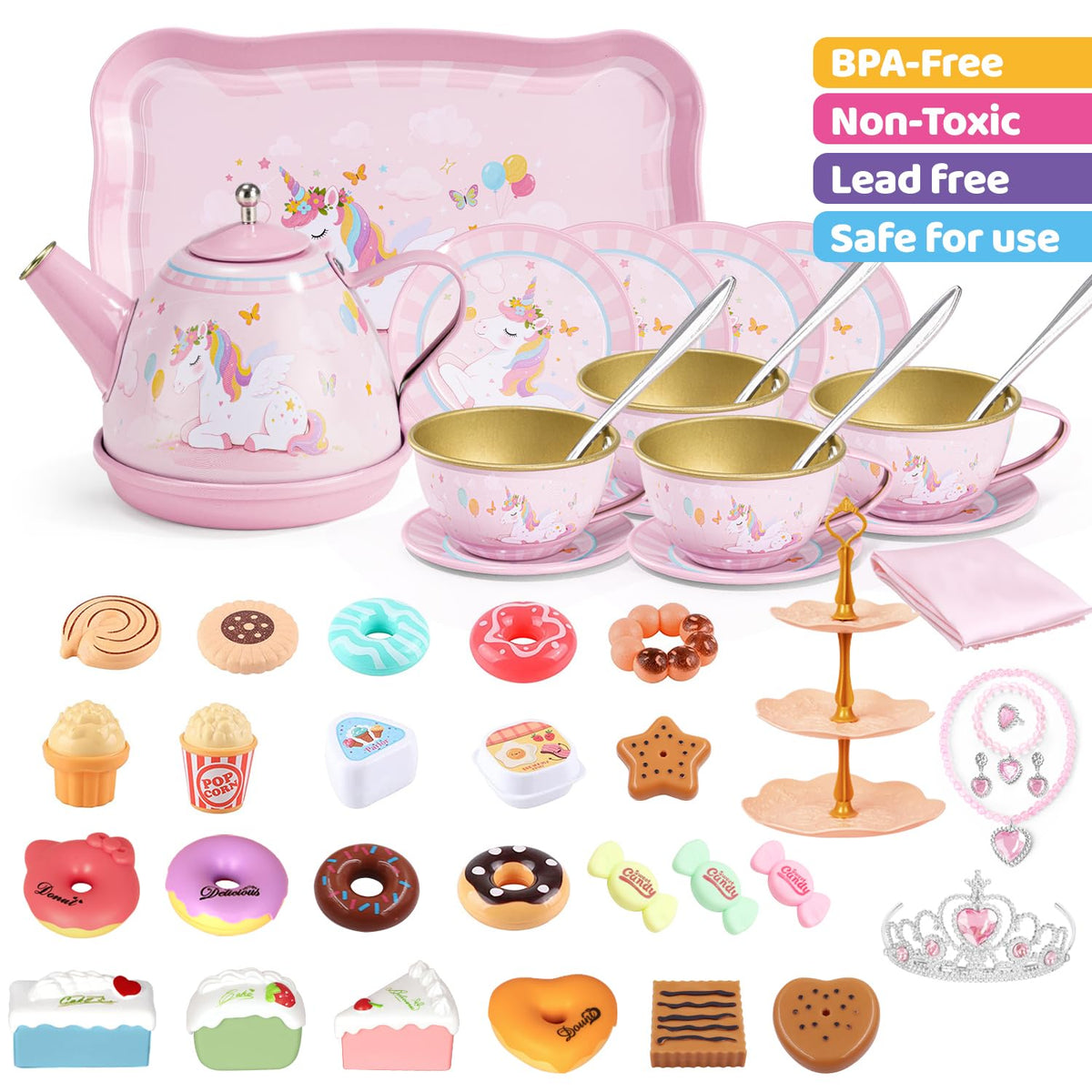 iAOVUEBY tea cups for little hands encourage fine motor skills during pretend tea