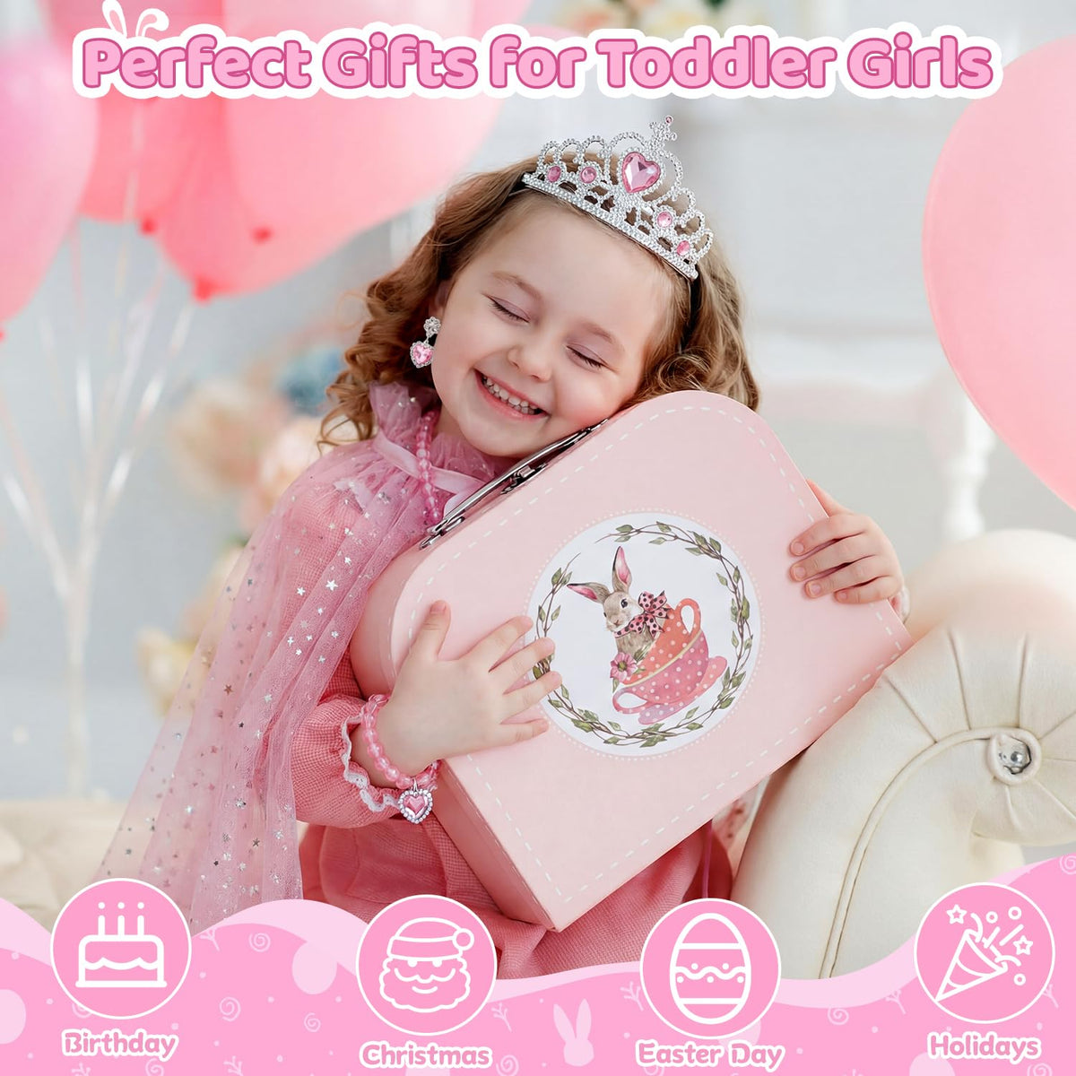 iAOVUEBY tea party set teacups and dessert plates encourage sharing during playdates