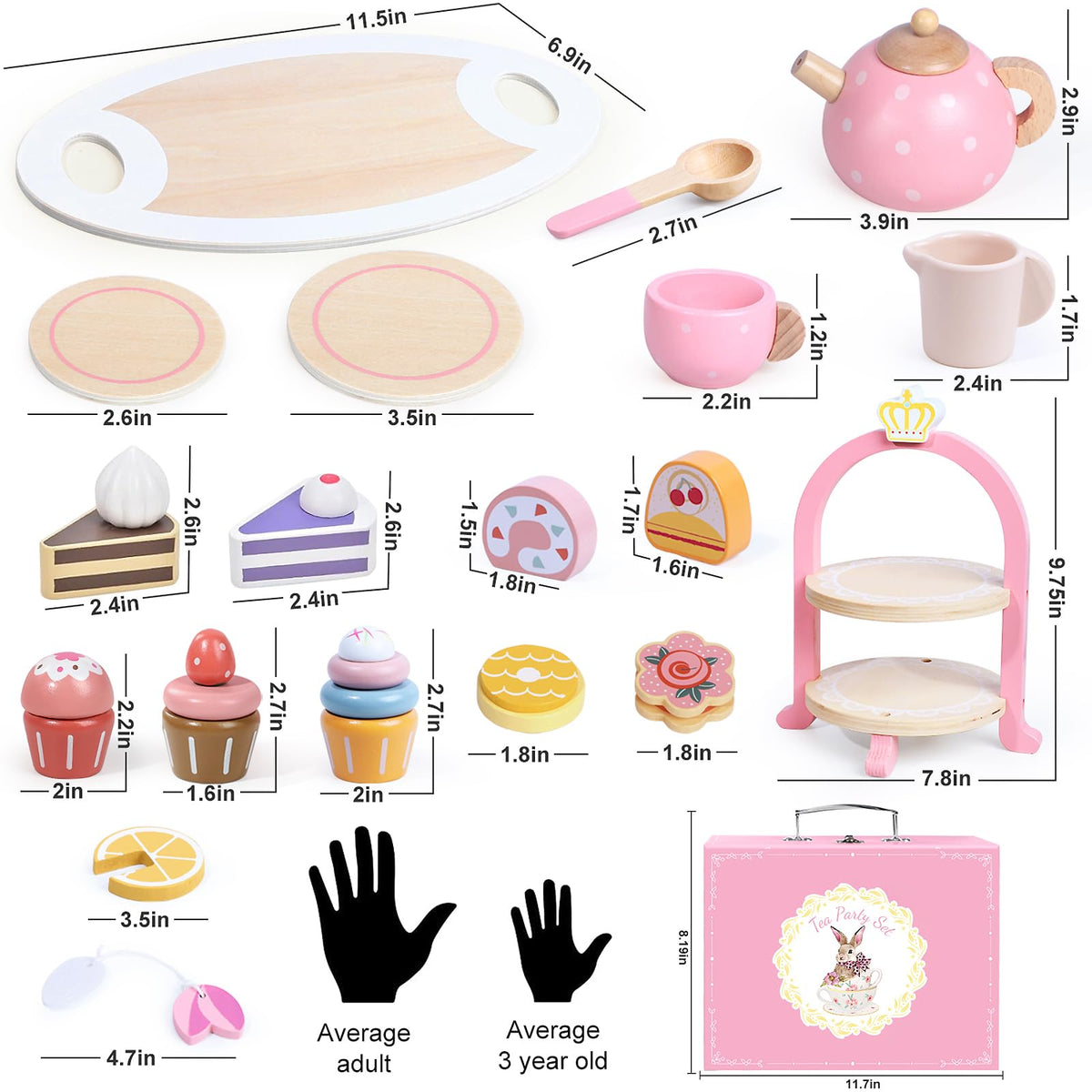 iAOVUEBY included desserts spark vivid pretend tea parties