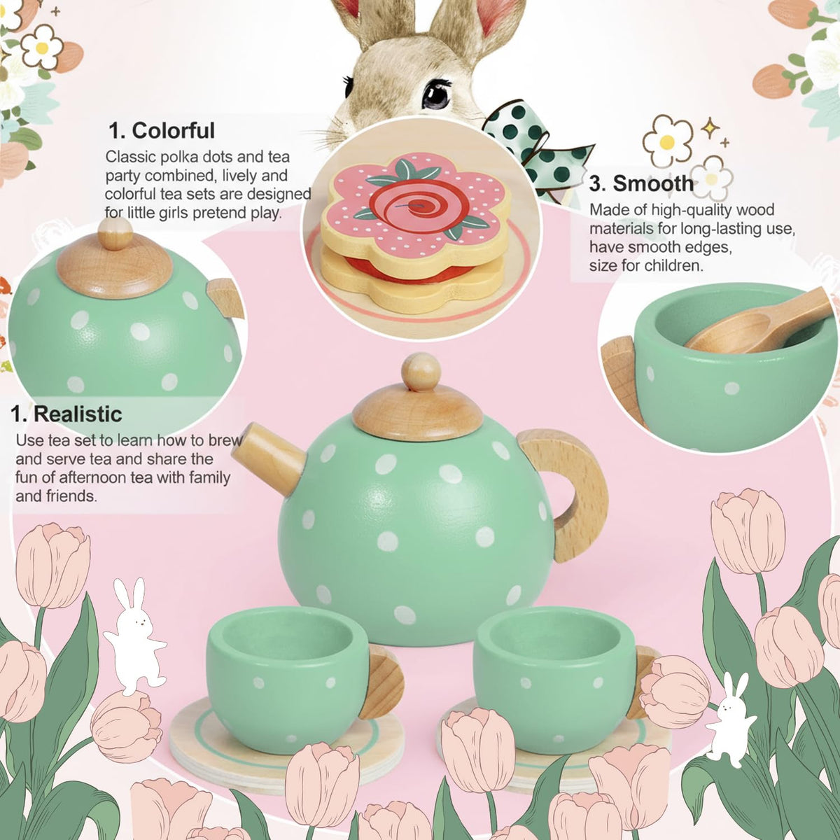 iAOVUEBY creamer pitcher adds realistic detail to pretend tea parties