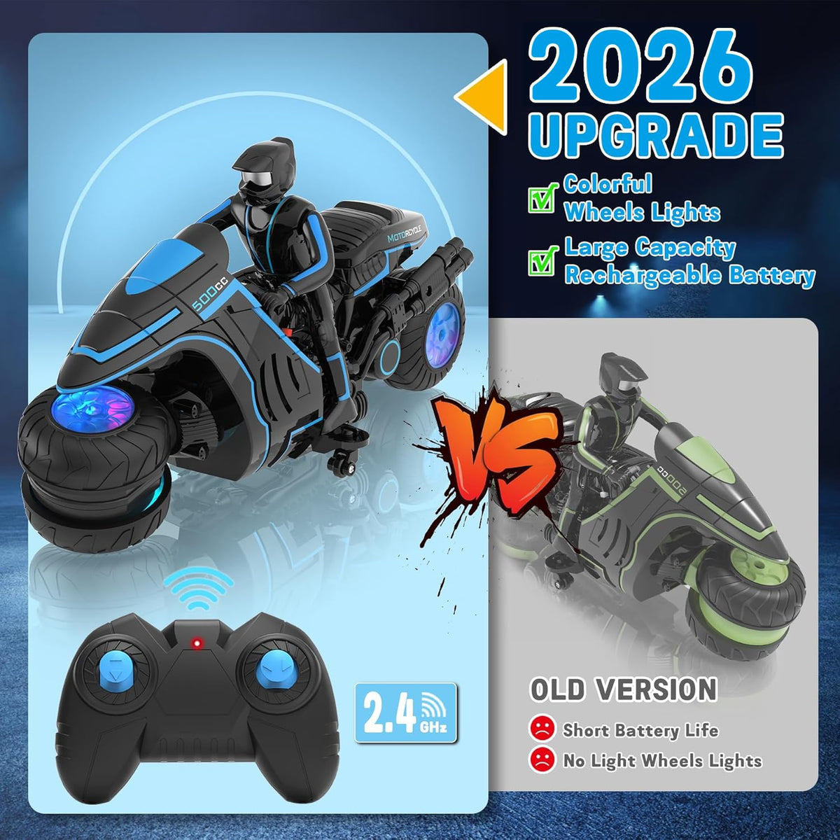 iappadore rc dirt bike with detachable rider for customization and storytelling