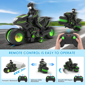 iappadore remote control motorcycle using 2.4GHz tech for interference-free play with friends