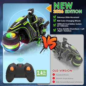 iappadore RC motorcycle 4-way mobility enables versatile tricks