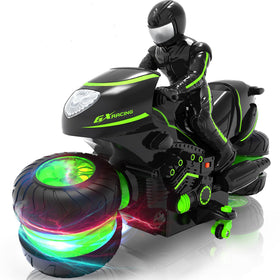iappadore remote control motorcycle showing exclusive sideways glide for agile tricks and backyard fun