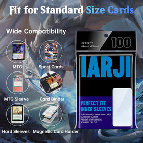 IARJI archival-safe materials maintain crystal clarity to protect card art