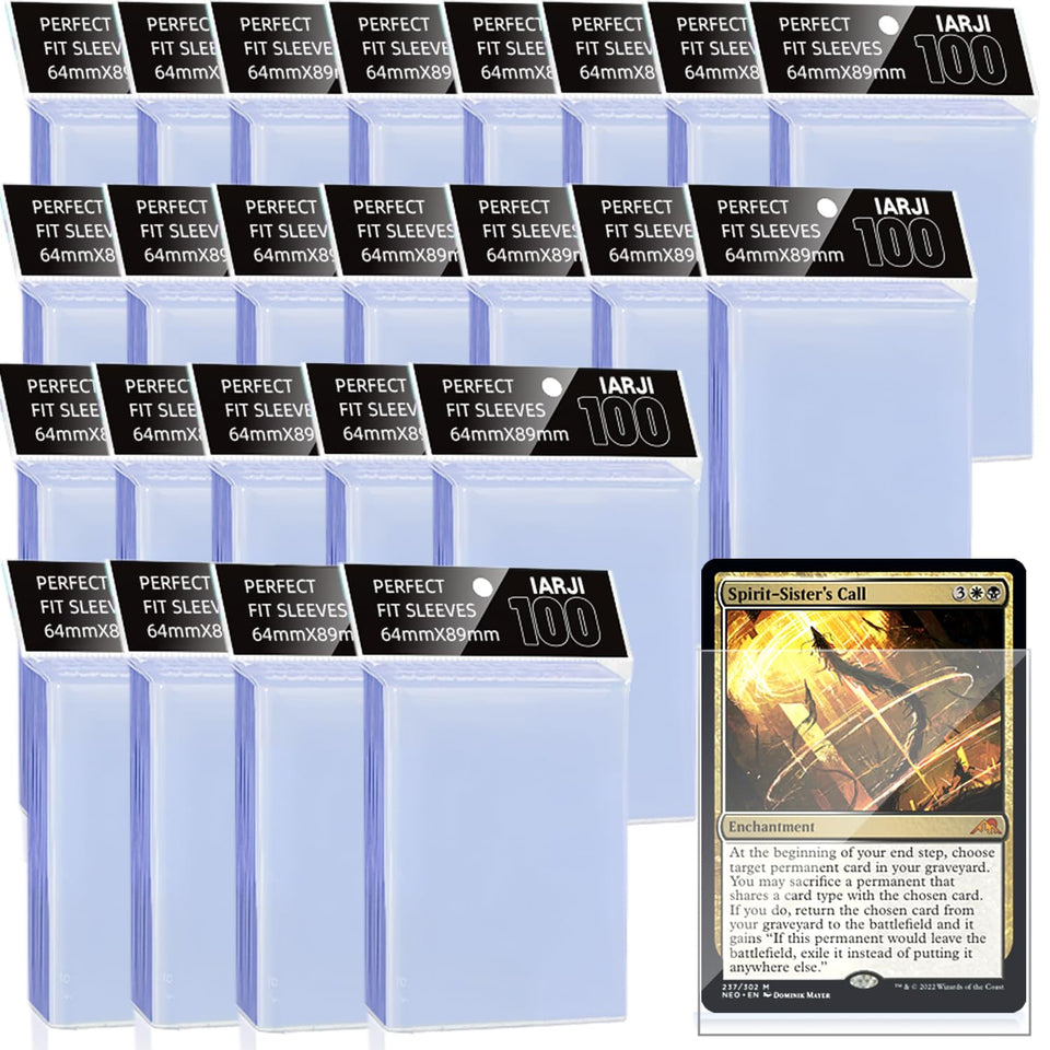 IARJI Perfect Fit Sleeves boxed set shows 2400 clear inner sleeves for MTG protection