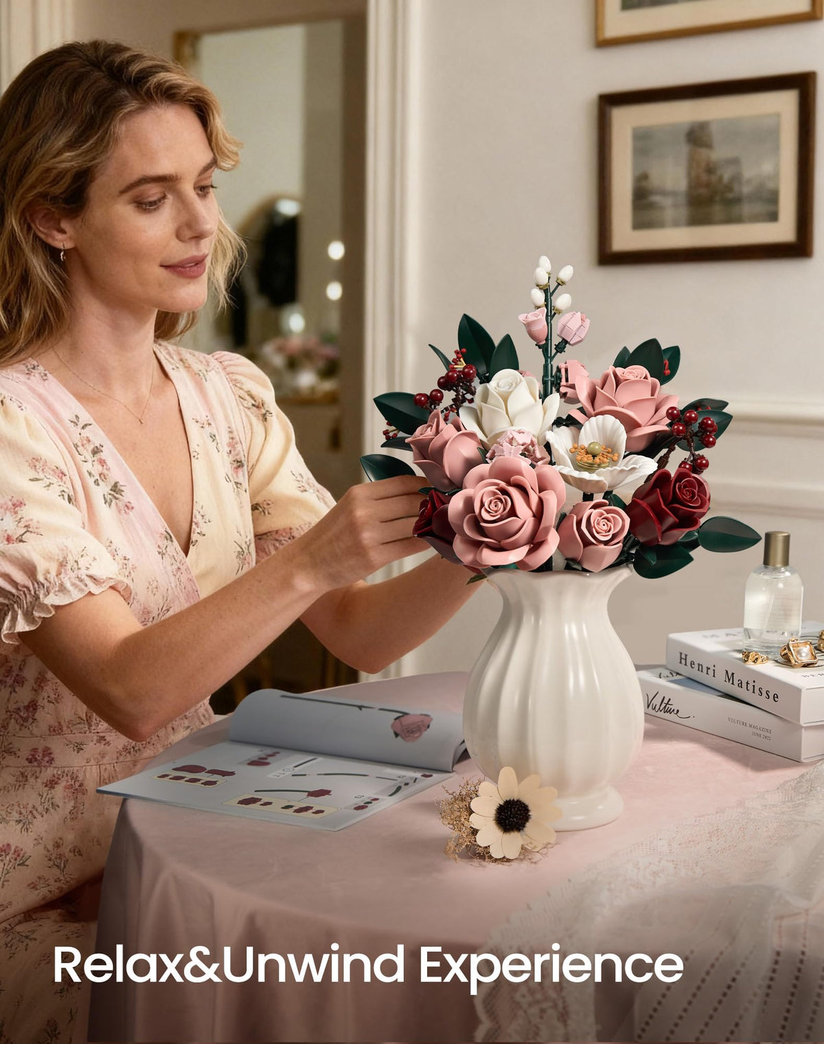 iATOM artificial roses collection highlights realistic blooms with long-lasting color for shelf displays