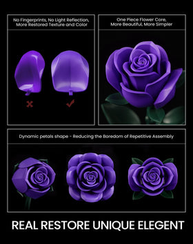 iATOM purple rose kit with detailed instructions ensures smooth assembly