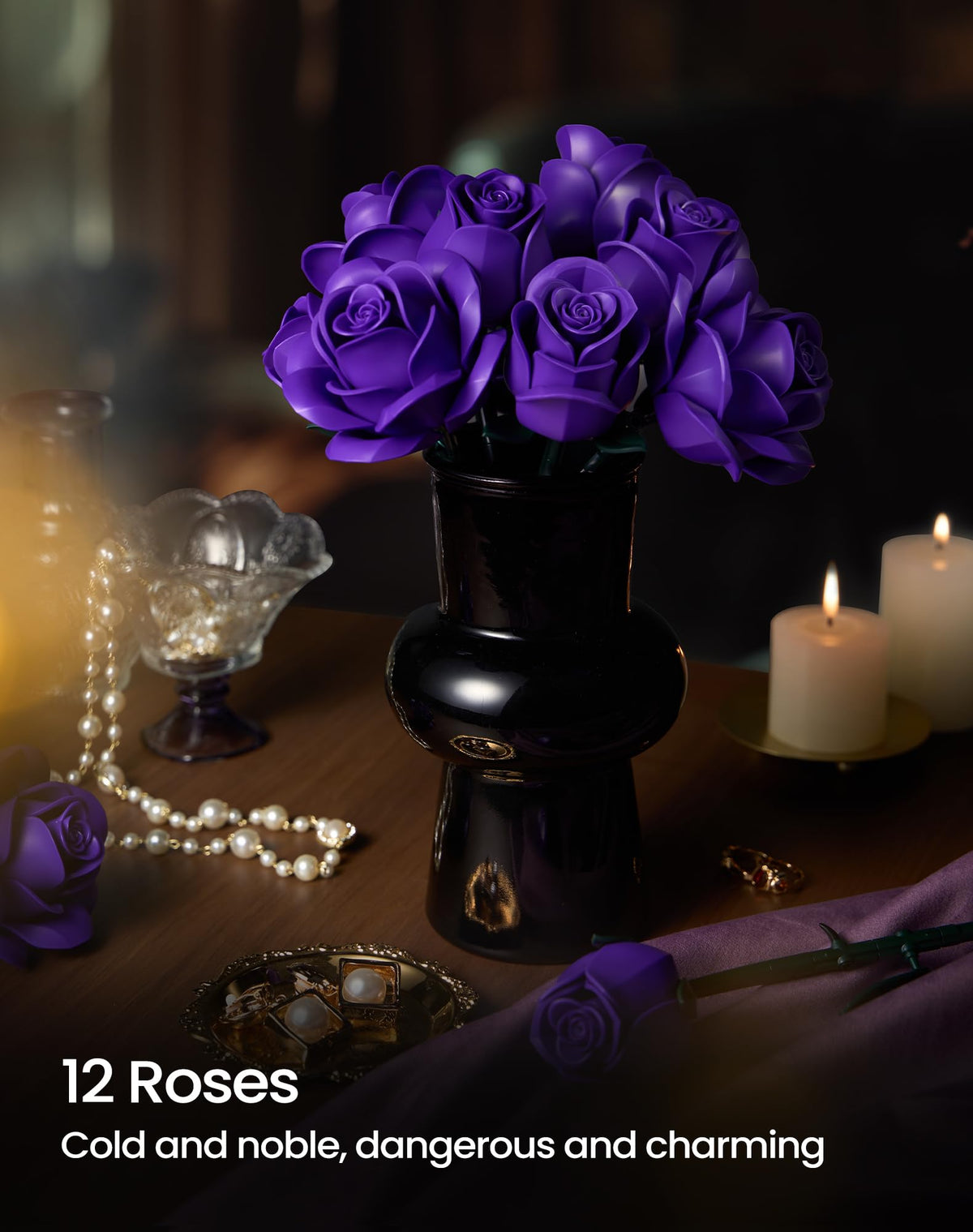 iATOM Purple Rose Bouquet core made of die-cast, offering clean assembly