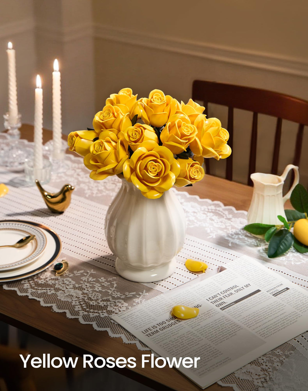 iATOM centerpiece decor that never fades or emits odor.