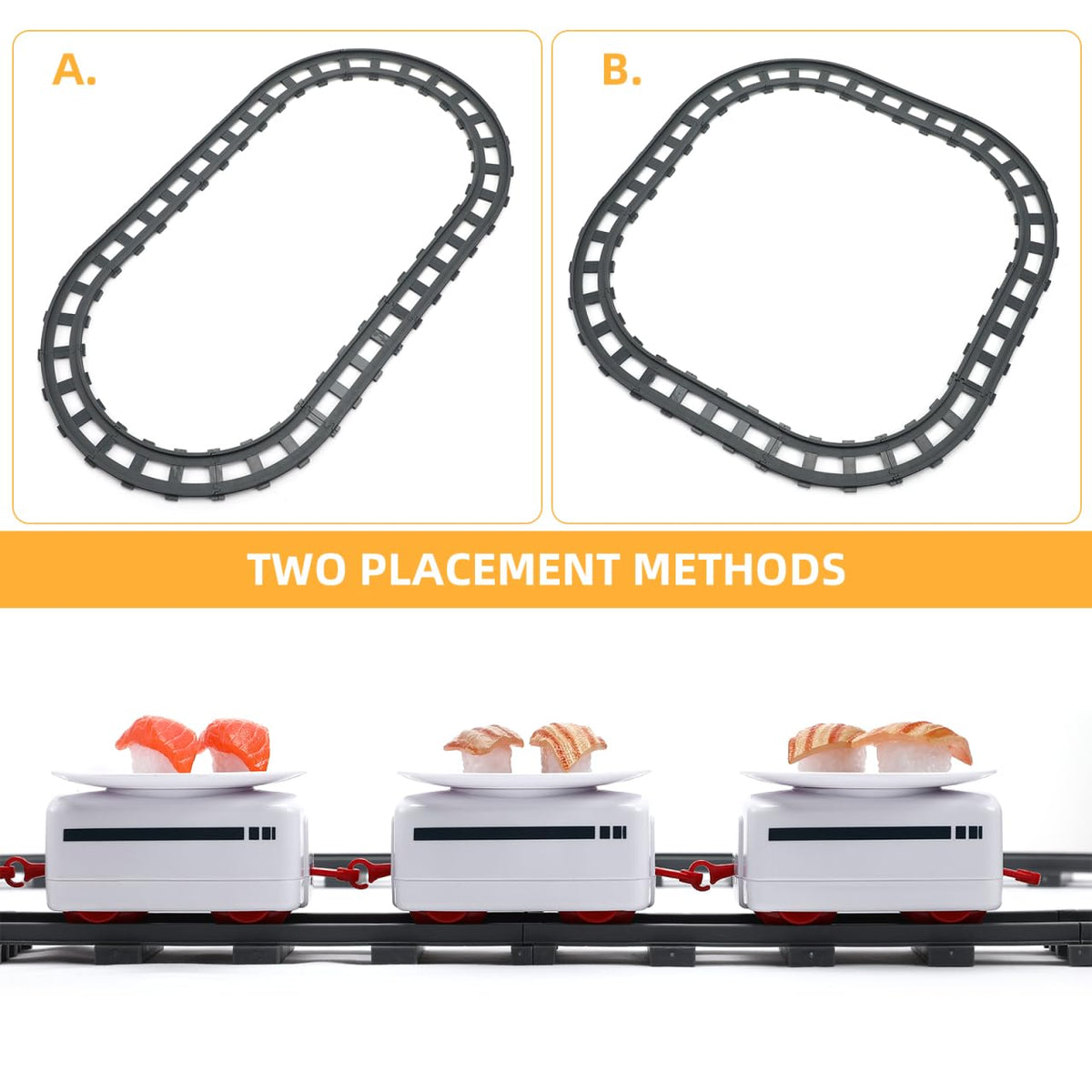ibasenice sushi train toy assembly-friendly design simplifies setup