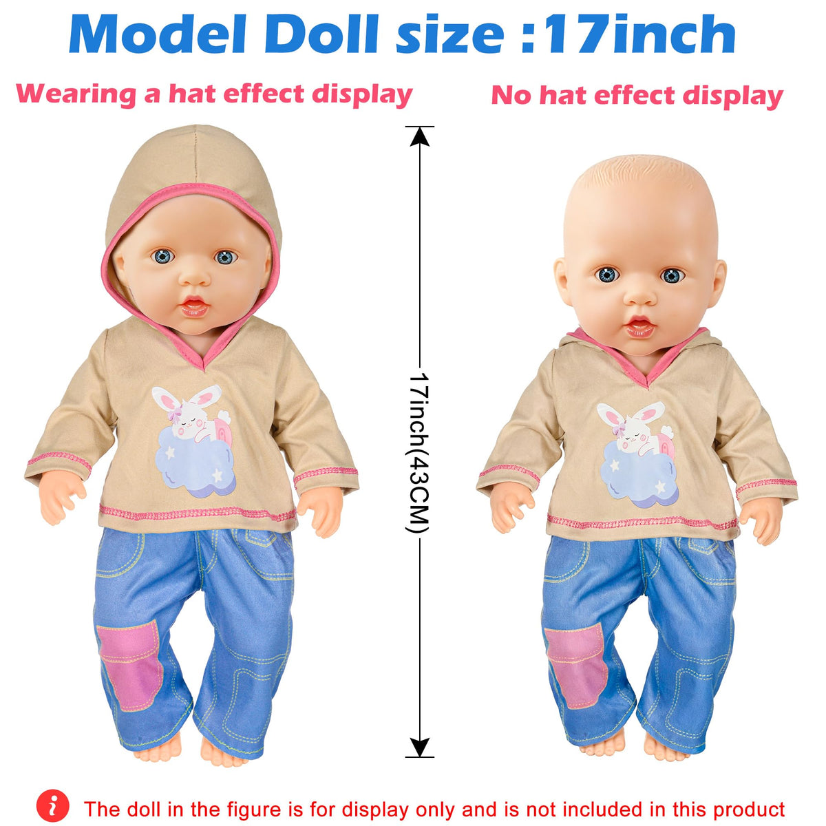 iBayda 14-16 inch doll clothes offer versatile outfits for daily play.