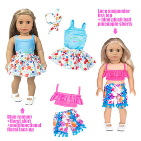 iBayda 18-inch doll accessories give hats and bags a chic, mix-and-match flair.