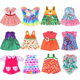 ibayda Alive 12-set doll outfits show a jumpsuit dress with easy dressing and mix-and-match